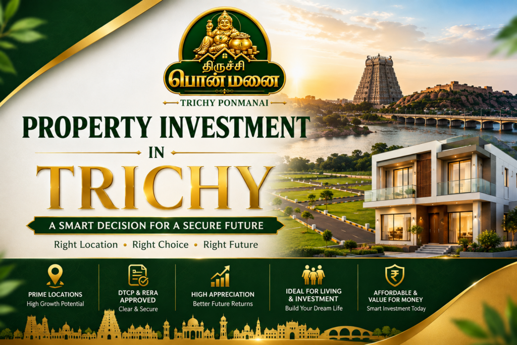Property investment in Trichy 2026 – guide to plots and real estate investment in Trichy